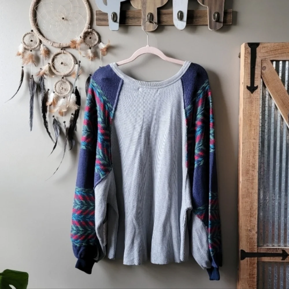 We The Free | Rainbow Dreams Oversized Swit Southwestern Sea Combo Nwt_6